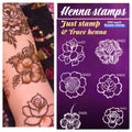 Henna Stamps Bunches | Stamp & Trace Henna Designs