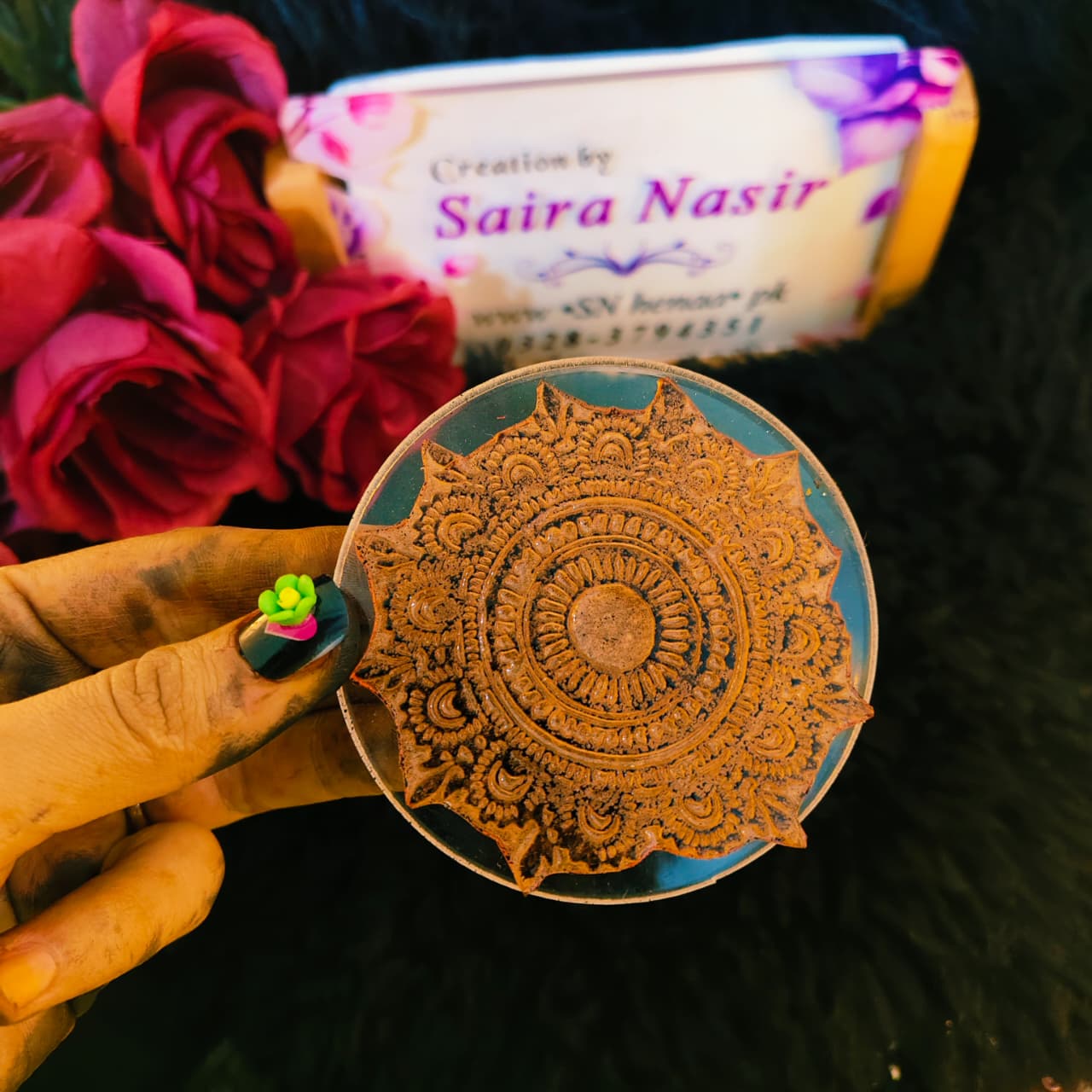 Henna Stamps Bunch Design No. 04 | Stamp & Trace Henna Designs