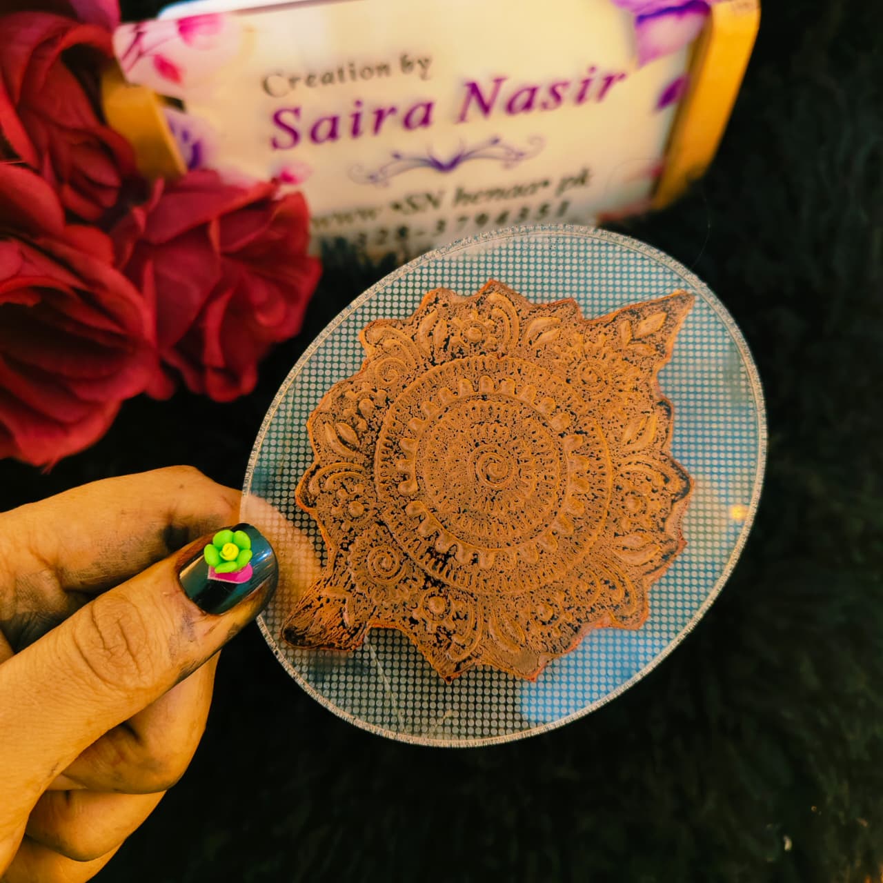 Henna Stamps Bunch Design No. 07 | Stamp & Trace Henna Designs