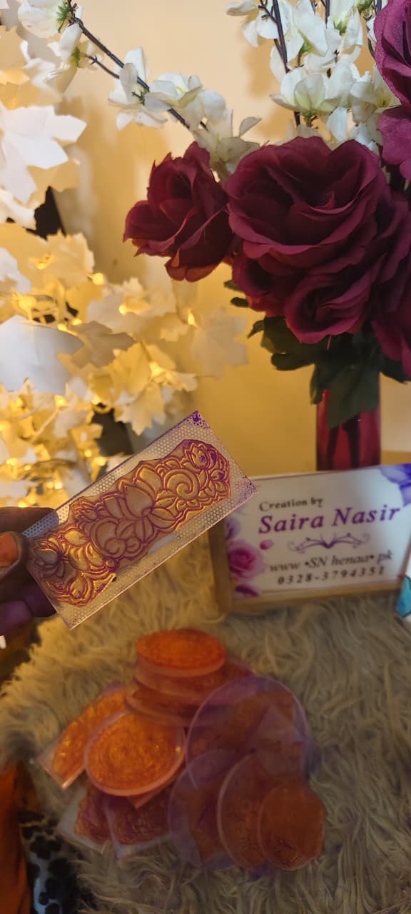 Henna Stamps Kara Design No. 01 | Stamp & Trace Henna Designs