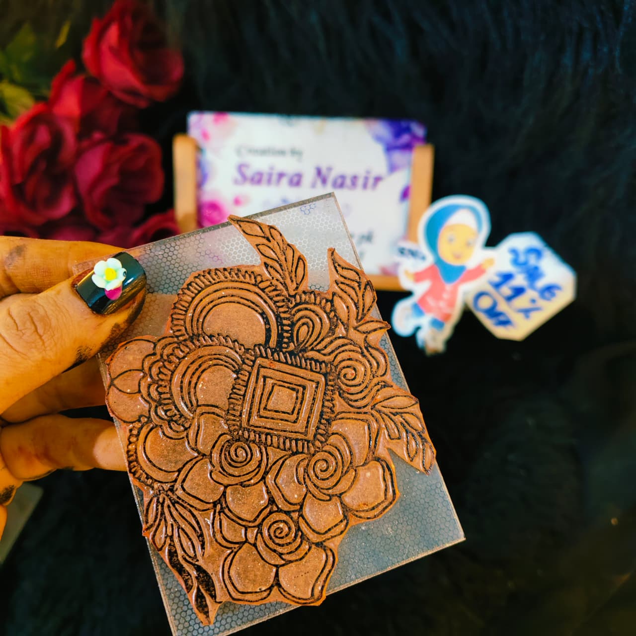 Henna Stamps for Bridal & Party Design No. 22