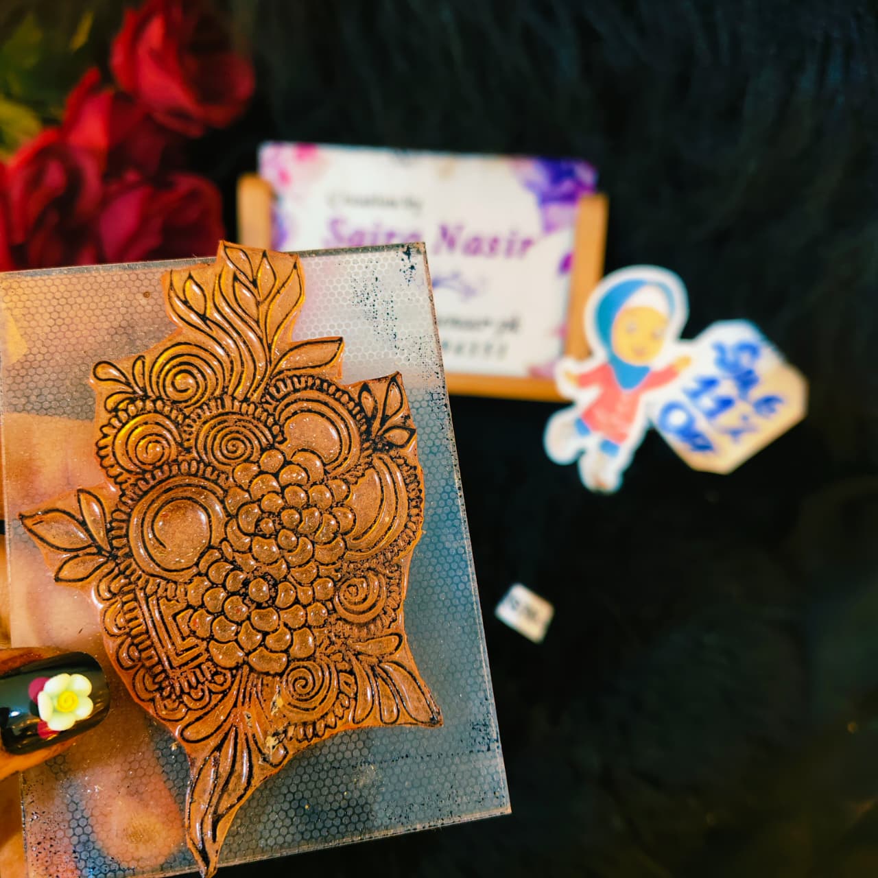 Henna Stamps for Bridal & Party Design No. 21