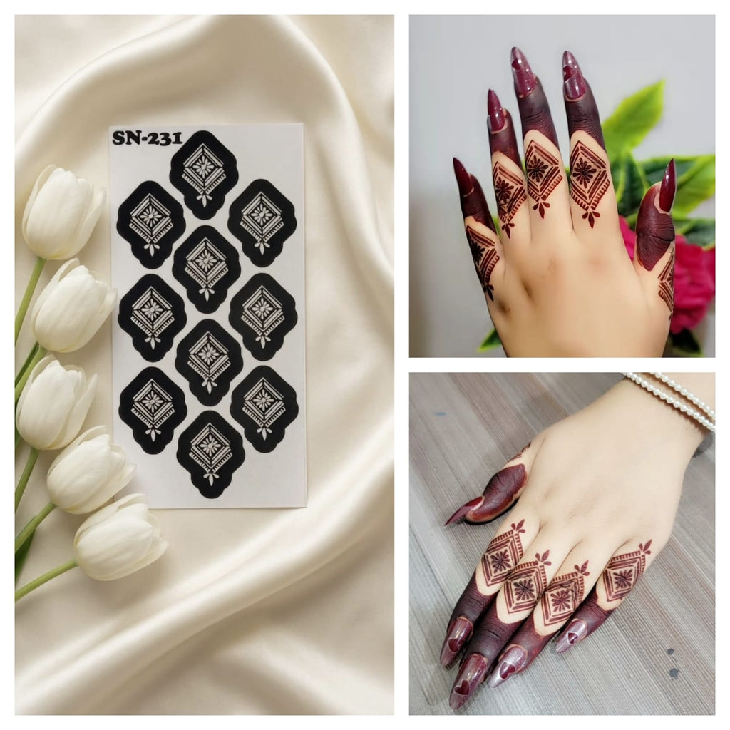 Most Viral MEHENDI STICKER 2026 / Henna stencils  SN-231