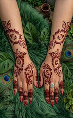Title Most Viral MEHENDI STICKER 2026 / Henna stencils  SN-243