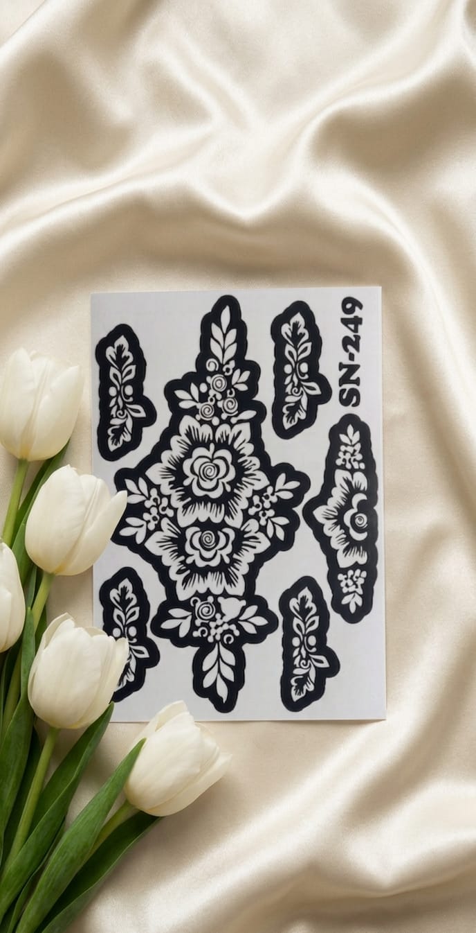 Most Viral MEHENDI STICKER / Henna stencils  SN-249