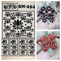 Most Viral Lotus MEHENDI STICKER / Henna stencils  SN-254