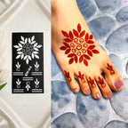Trending Feet Mehndi Stencil Stickers / Henna stencils  SN-04 Pair