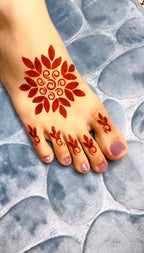 Trending Feet Mehndi Stencil Stickers / Henna stencils  SN-04 Pair