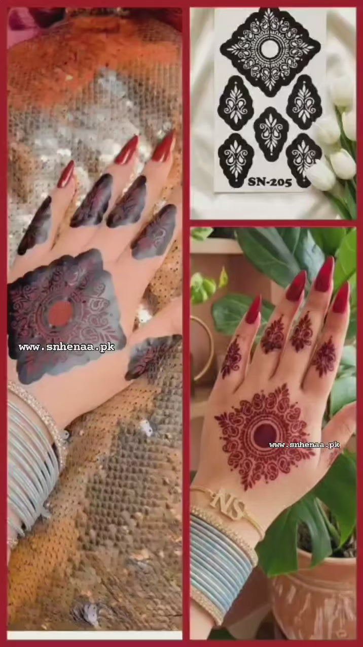 Most Viral MEHENDI STICKER 2026 / Henna stencils  SN-205