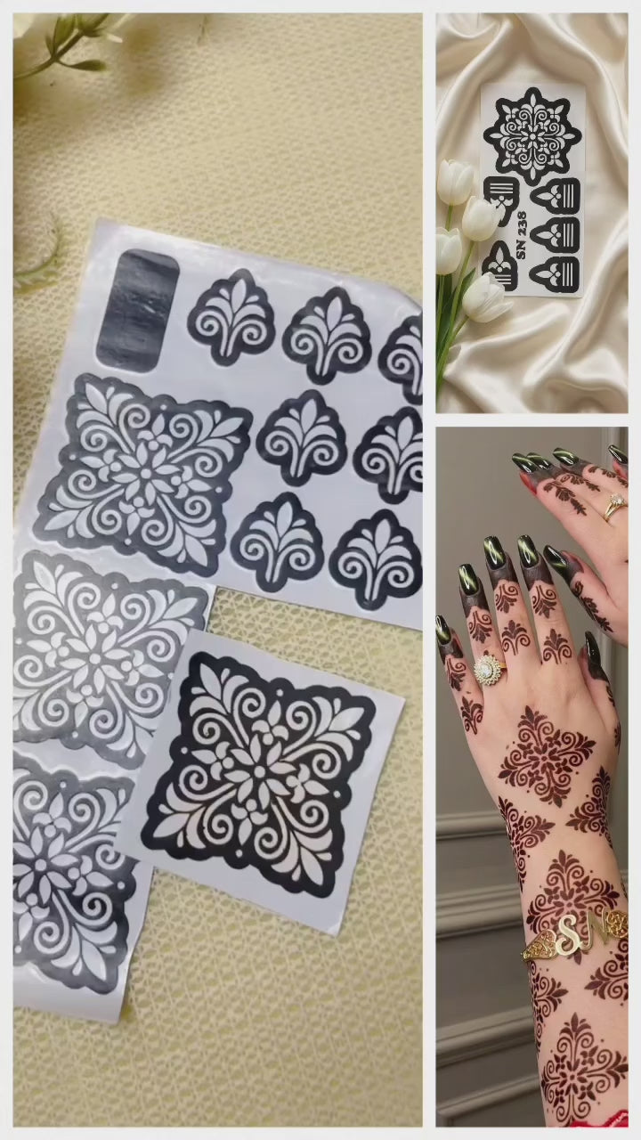 Most Viral MEHENDI STICKER 2026 / Henna stencils  SN-238