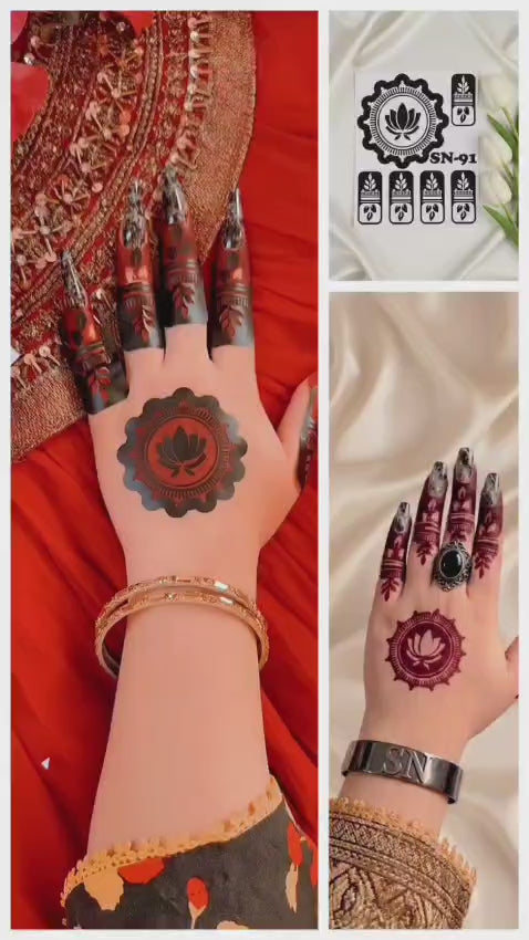 Most Viral MEHENDI STICKER 2026 / Henna stencils  SN-91