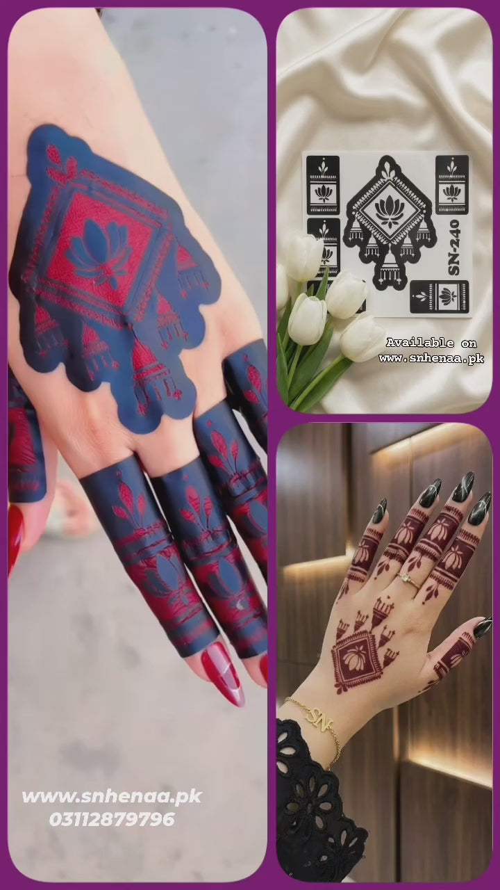Most Viral MEHENDI STICKER 2026 / Henna stencils  SN-240