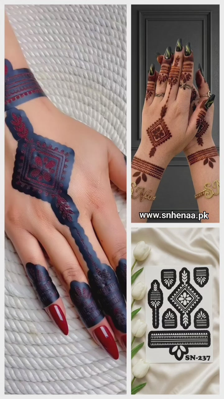 Most Viral MEHENDI STICKER 2026 / Henna stencils  SN-237