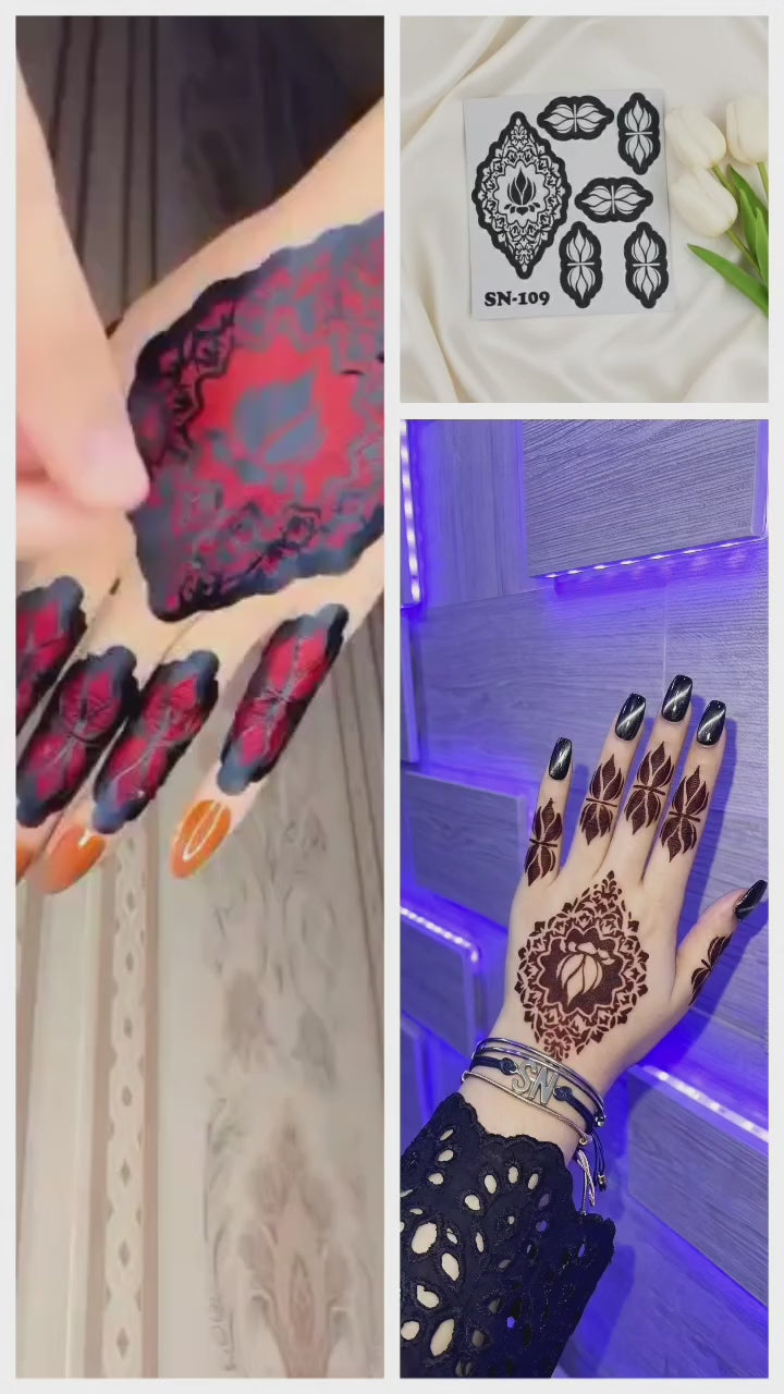 Most Viral MEHENDI STICKER 2026 / Henna stencils  SN-109