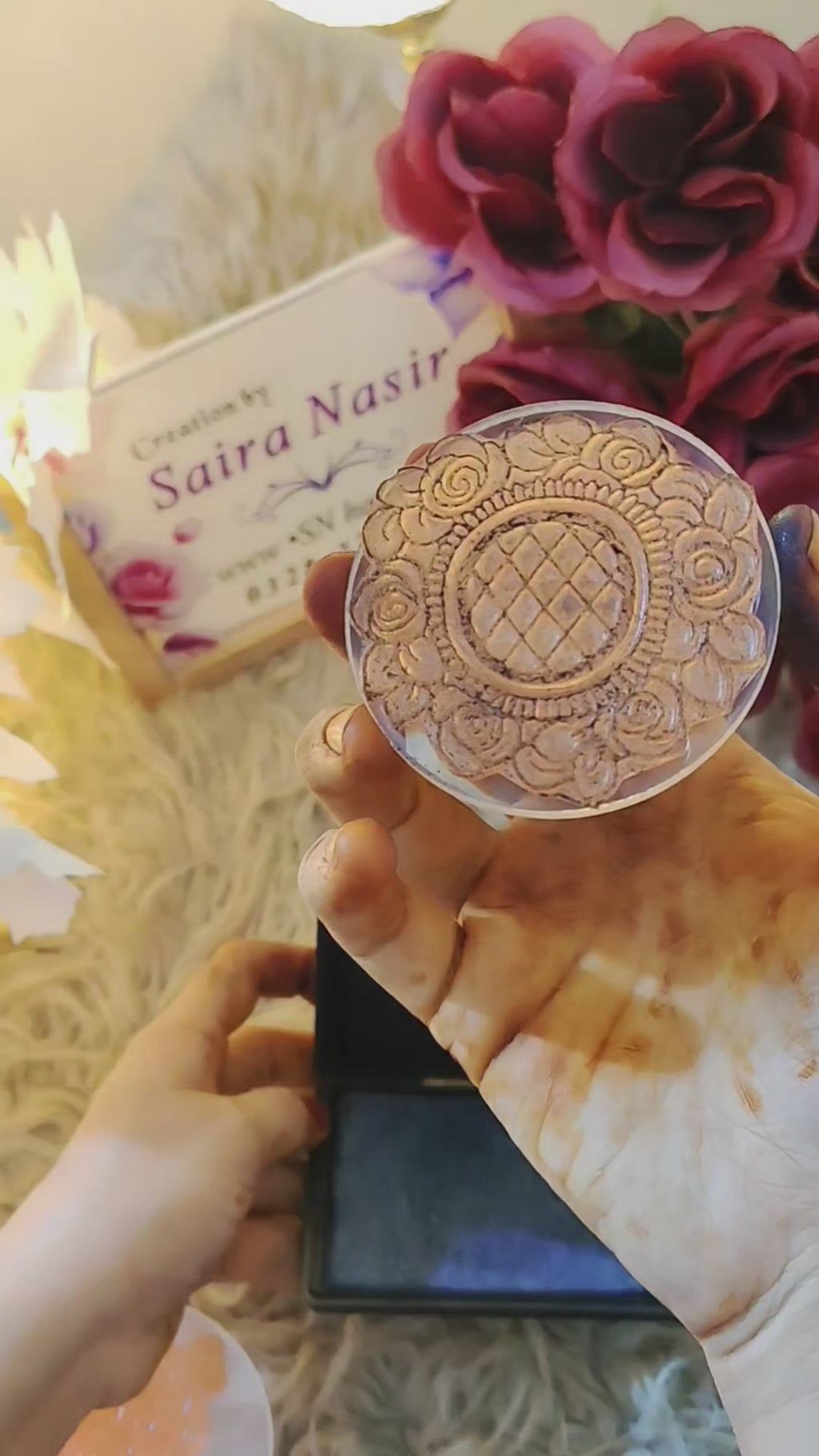 Arabic Henna Stamps Design No. 01 | Stamp & Trace Henna Designs