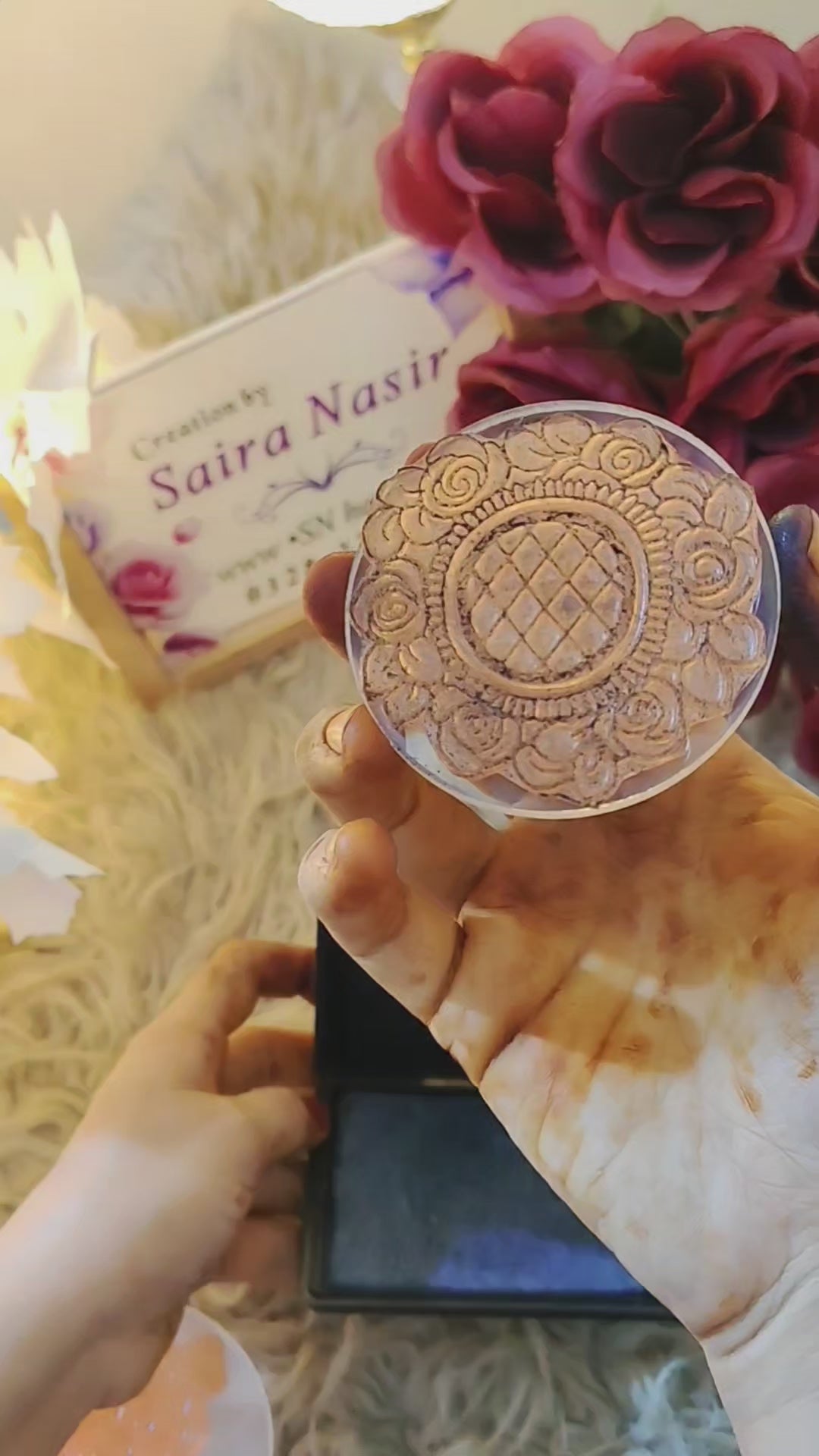 Arabic Henna Stamps Design No. 01 | Stamp & Trace Henna Designs