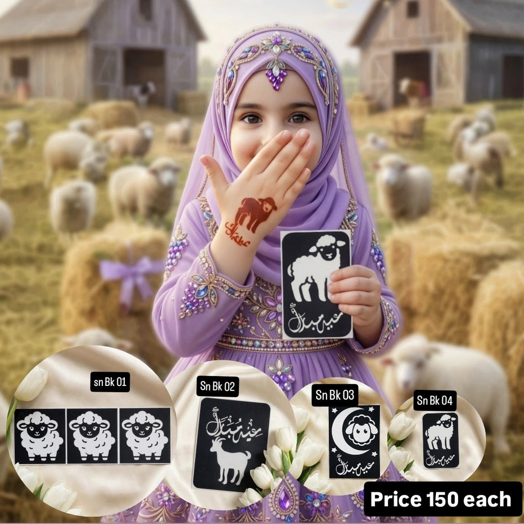 Bakra eid Viral Mehndi sticker 150 each