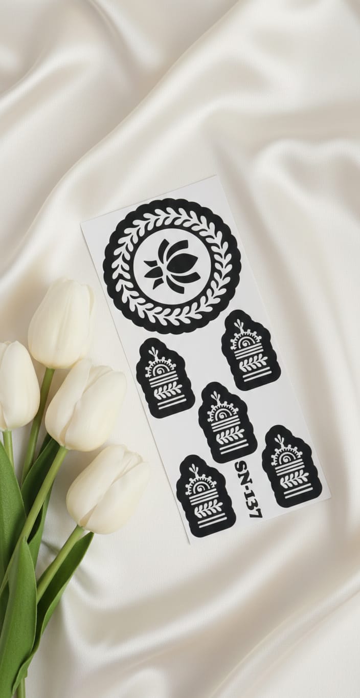 MEHENDI STICKER Eid 2026 / Henna stencils sn137