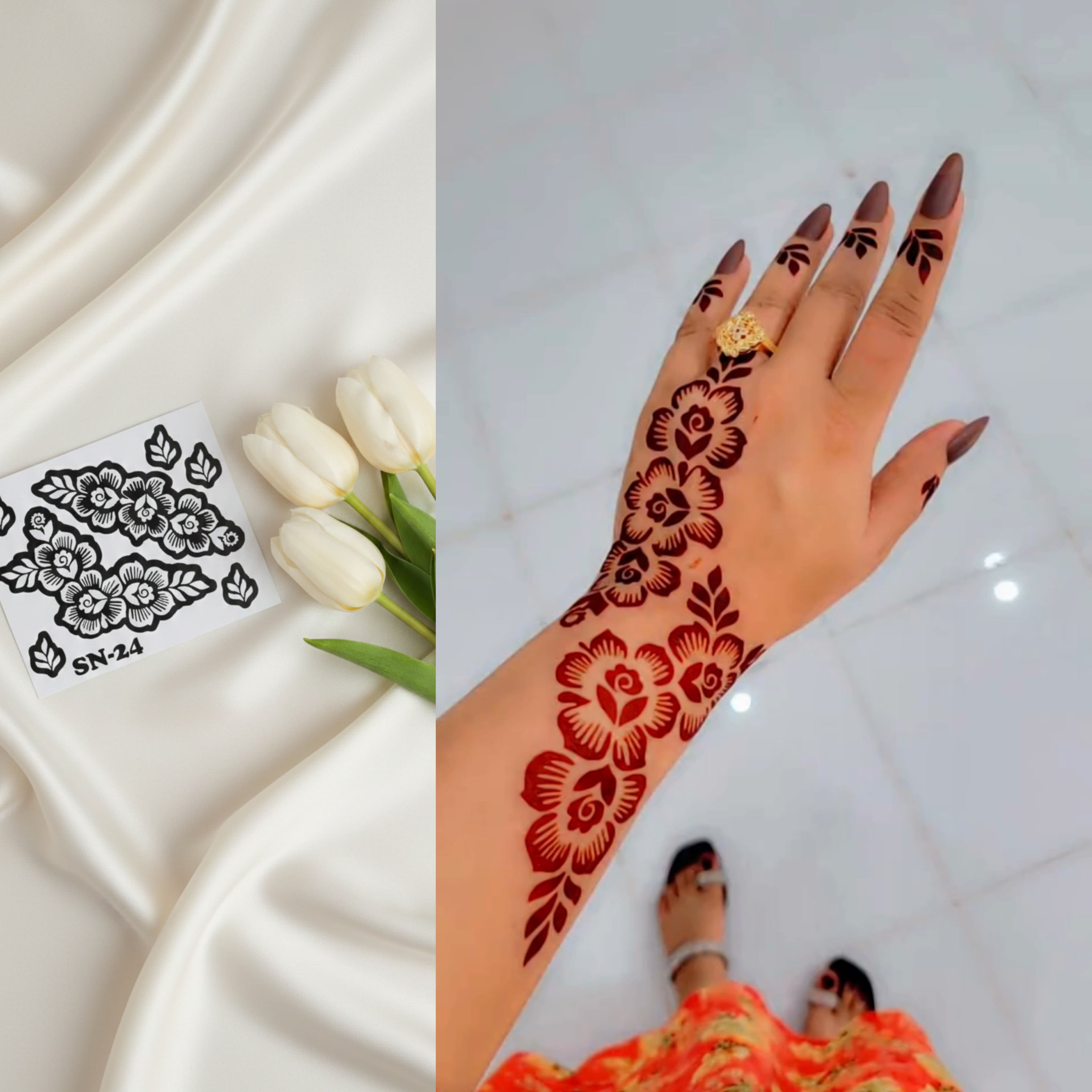 Mehndi stickers