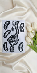 MEHENDI STICKER Eid 2026 / Moon 🌙 Henna stencils sn 170