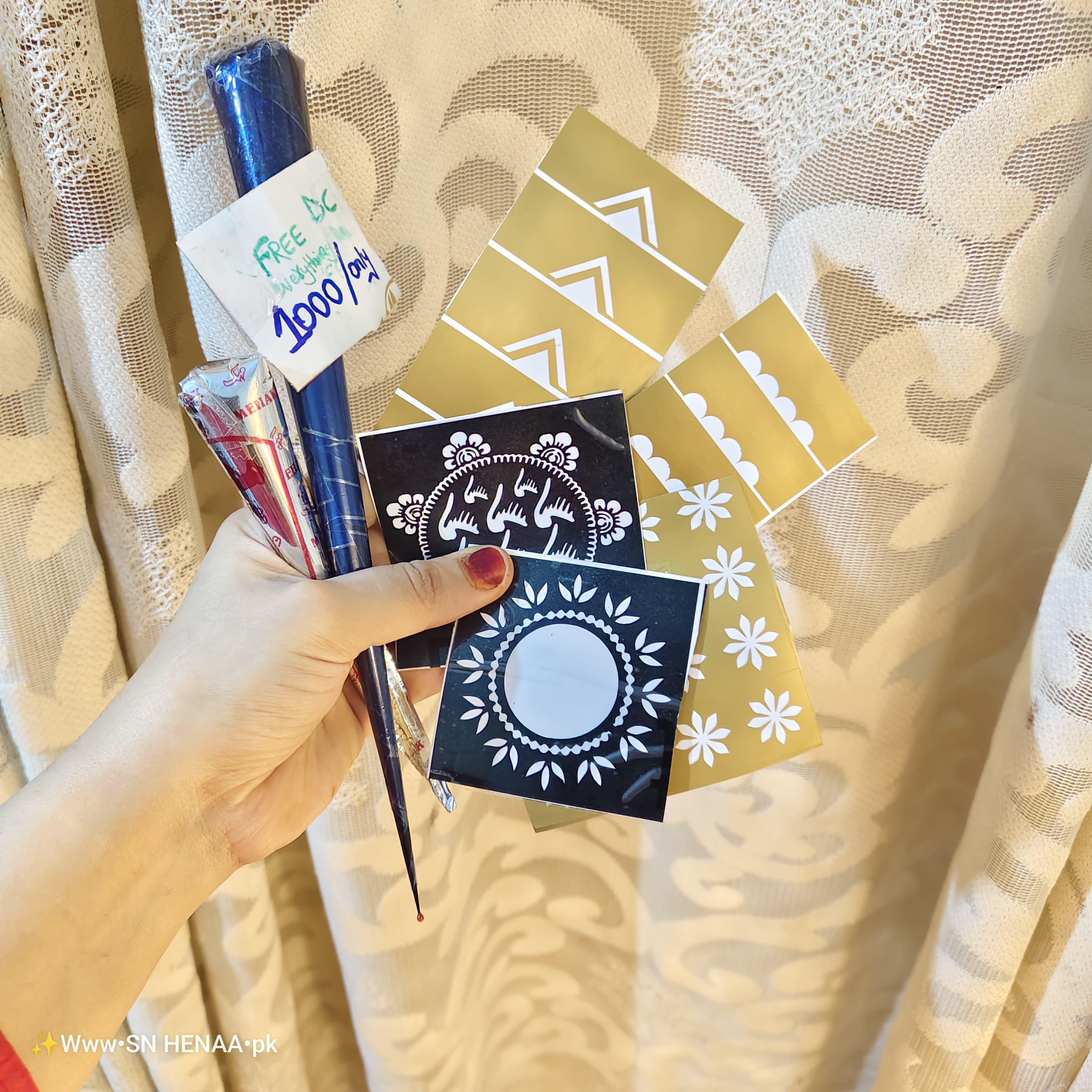 Eid deal no 10 with free delivery/ Henna stencils / Henna stickers / Eid mehndi