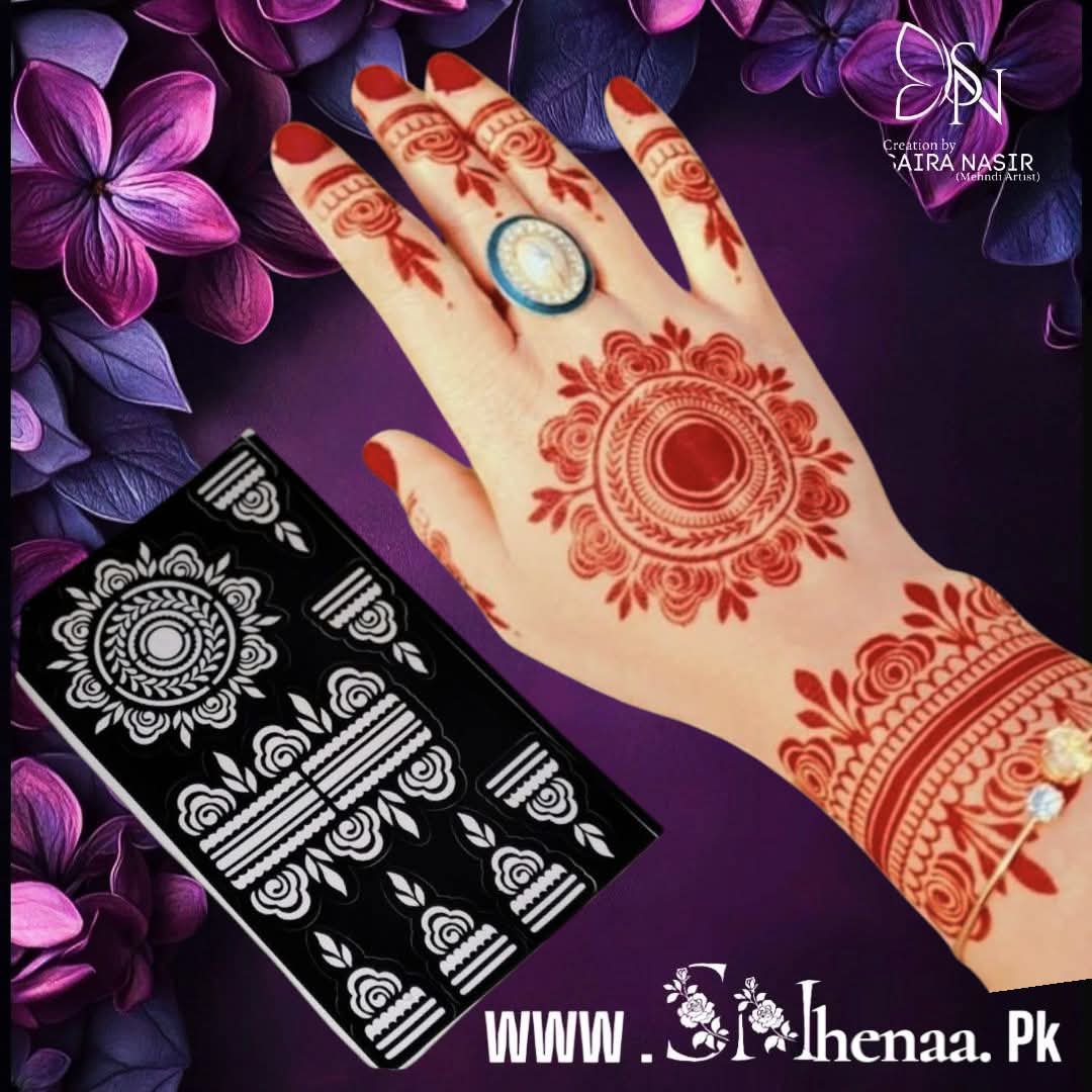 SN Premium Stencils sn 45 | reuseable henna stencils