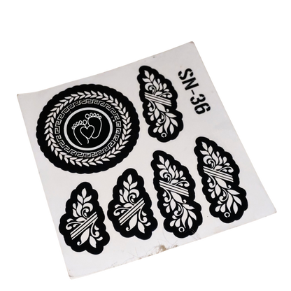 Mom to be henna stencils