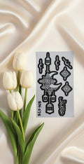 MEHENDI STICKER Eid 2026 / Moon 🌙 Henna stencils sn 175