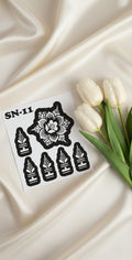 MEHENDI STICKER Eid 2026 / Henna stencils sn11