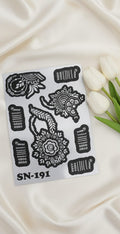 MEHENDI STICKER Eid 2026 / Henna stencils sn 191