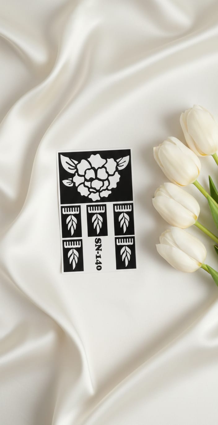 MEHENDI STICKER Eid 2026 / Moon 🌙 Henna stencils sn 140