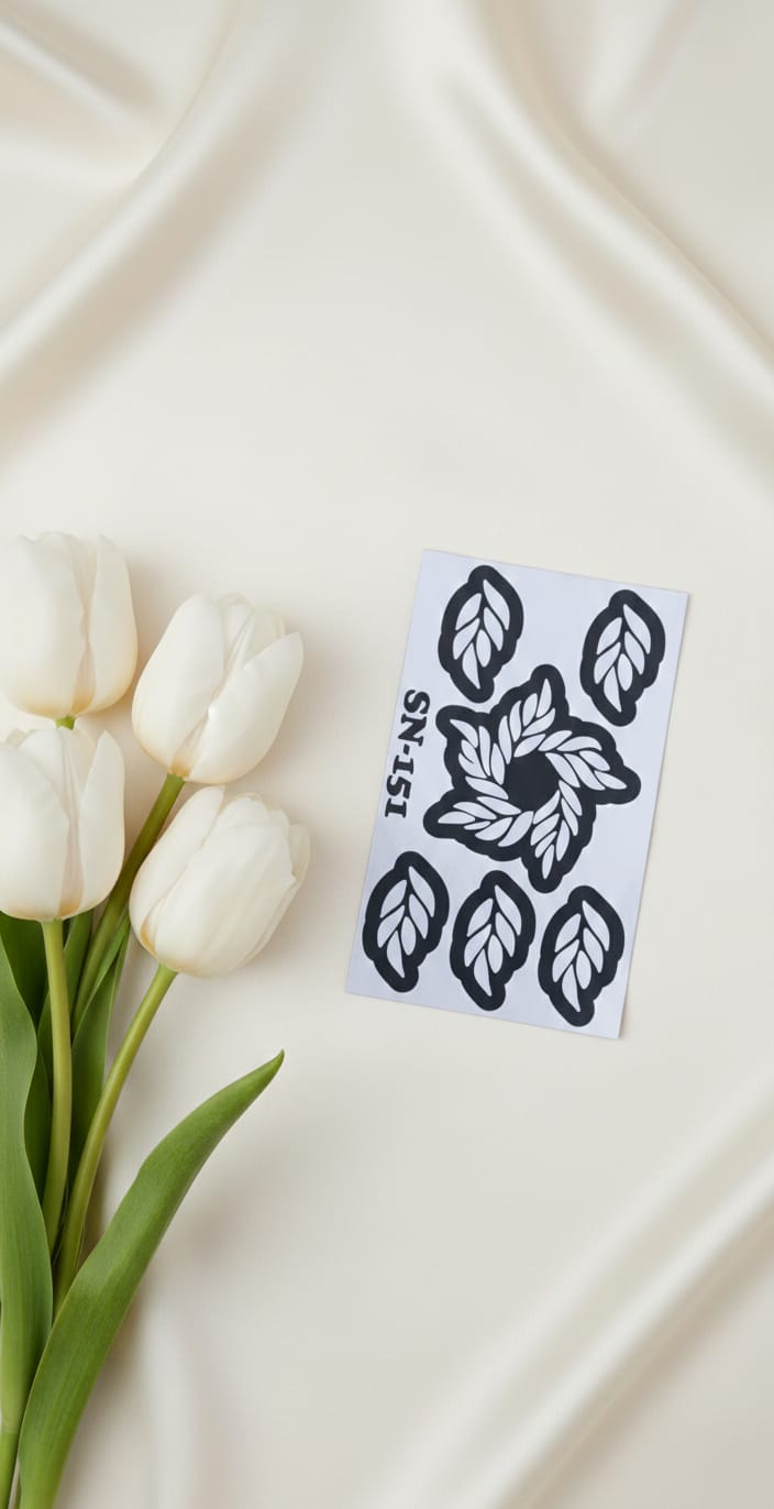 MEHENDI STICKER Eid 2026 / Moon 🌙 Henna stencils sn 151
