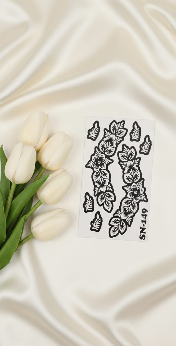 MEHENDI STICKER Eid 2026 / Moon 🌙 Henna stencils sn 149