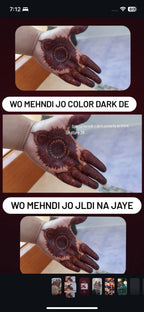 SN BRIDAL CONE /Karachi mehndi cone / bareek mehndi / brown mehndi (Pack of 12)