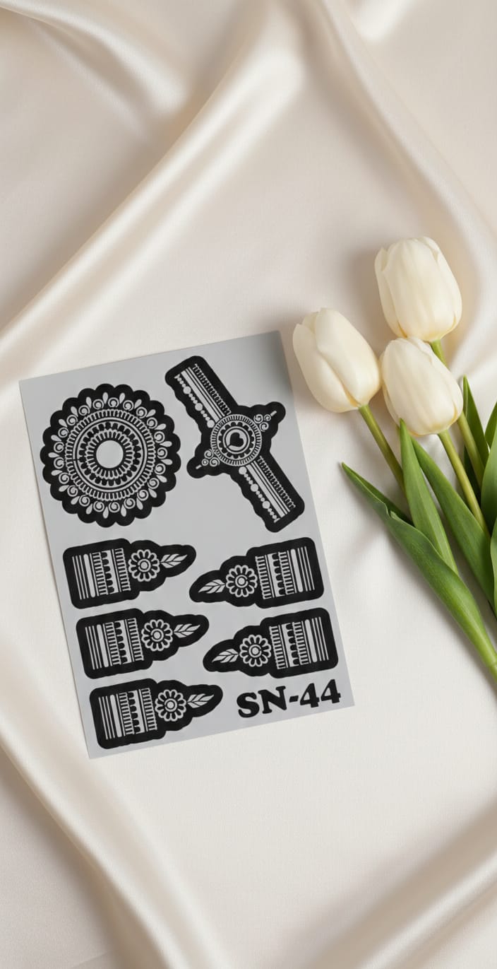 MEHENDI STICKER Eid 2026 / Henna stencils sn44
