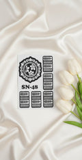 MEHENDI STICKER Eid 2026 / Henna stencils sn48