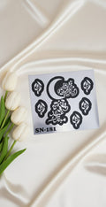 MEHENDI STICKER Eid 2026 / Moon 🌙 Henna stencils sn 181