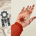 MEHENDI STICKER Eid 2026 / Henna stencils sn90