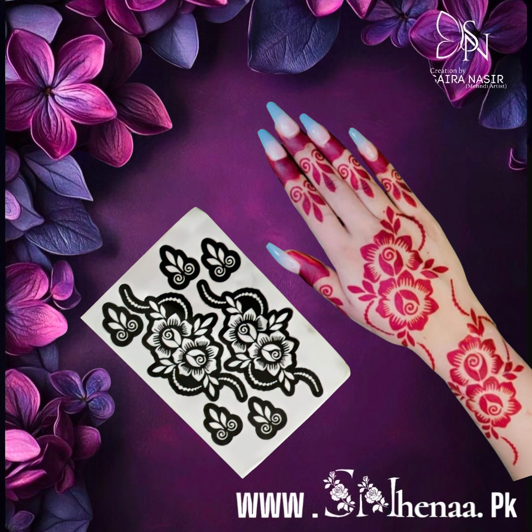 Arabic henna stencils SN-21