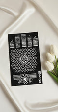 MEHENDI STICKER Eid 2026 / Henna stencils sn 132