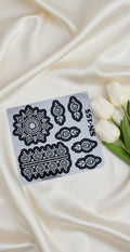 MEHENDI STICKER Eid 2026 / Moon 🌙 Henna stencils sn 155