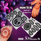 Mom to be henna stencils