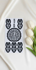 MEHENDI STICKER Eid 2026 / Moon 🌙 Henna stencils sn 152