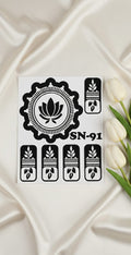 MEHENDI STICKER Eid 2026 / Henna stencils sn91