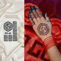 MEHENDI STICKER Eid 2026 / Henna stencils sn 48
