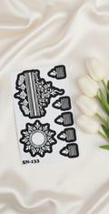 MEHENDI STICKER Eid 2026 / Henna stencils sn 133
