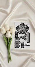 MEHENDI STICKER Eid 2026 / Moon 🌙 Henna stencils sn 150